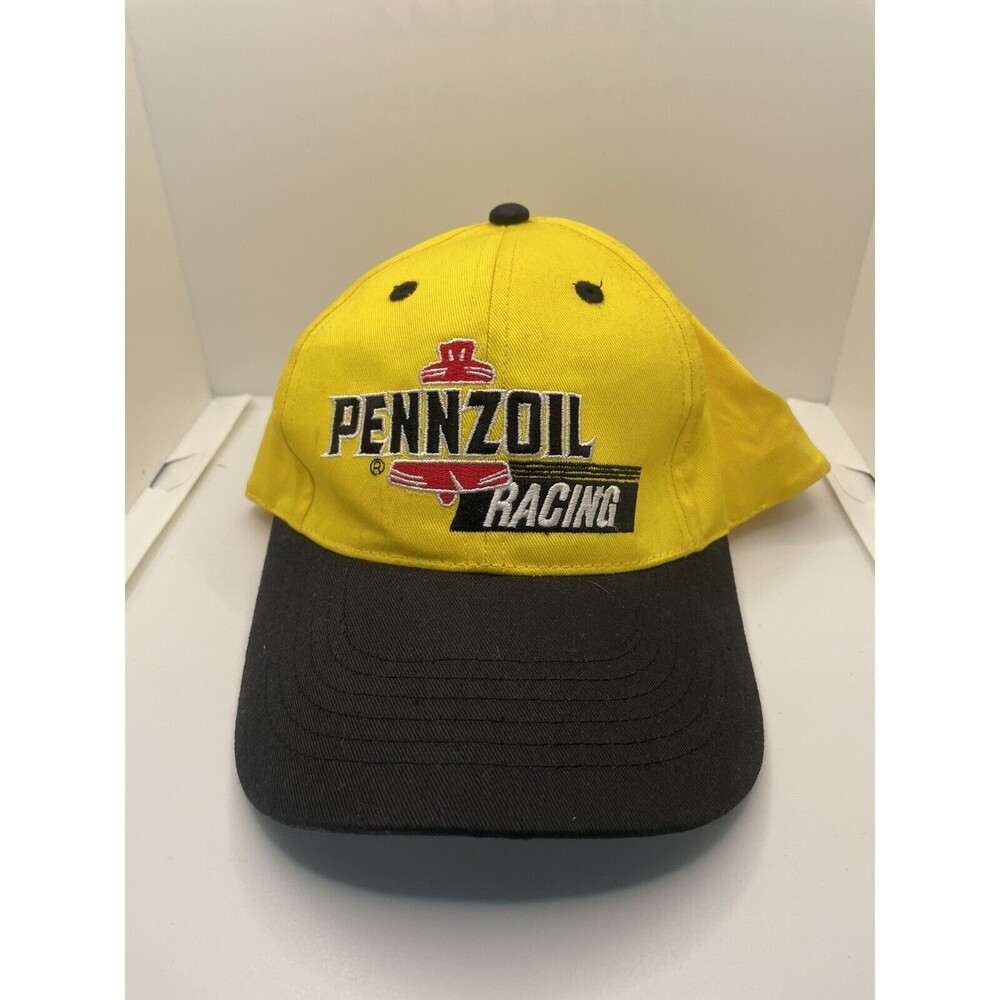 Vintage Rock Point Penzoil Racing Embroidered Leather Clasp Hat
